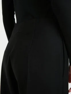 Cashmere-Wollhose Schwarz