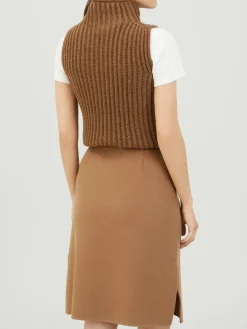 Cashmere-Woll-Minirock 'Annika' Braun