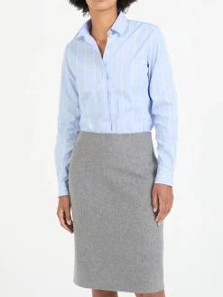 Cashmere-Woll-Rock 'Dover' Platin