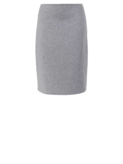 Cashmere-Woll-Rock 'Dover' Platin