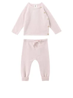Cashmere-Zweiteiler Rosé