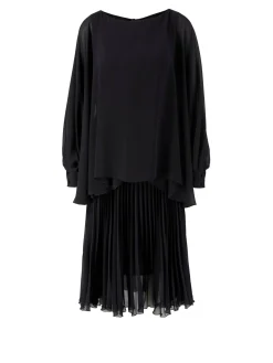 Chiffon-Kleid Schwarz
