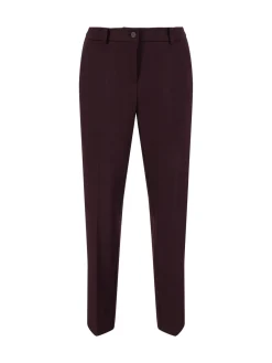 Chino Hose 'Karina' Aubergine