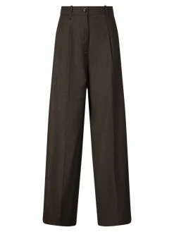 Chinohose 'Petra' aus Wolle Dunkelbraun