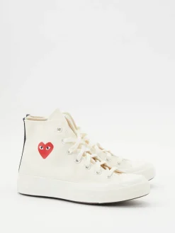 Chucks 'Small Red Heart' Crème