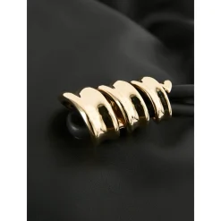 Clutch 'Flamenco Coil Medium' Schwarz