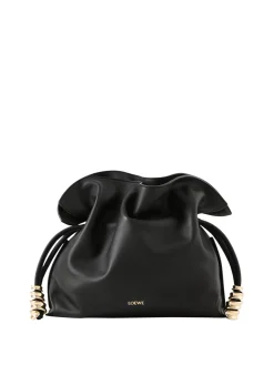 Clutch 'Flamenco Coil Medium' Schwarz