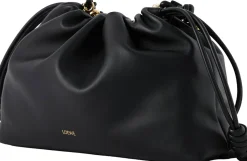 Clutch 'Flamenco Large' mit Kette Schwarz