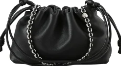 Clutch 'Flamenco Medium' mit Kette Schwarz