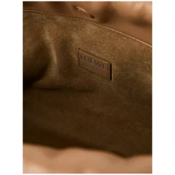 Clutch 'Flamenco Medium' mit Kette Mocha