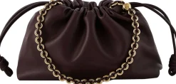 Clutch 'Flamenco Medium' mit Kette Dark Burgundy