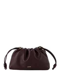 Clutch 'Flamenco Medium' mit Kette Dark Burgundy