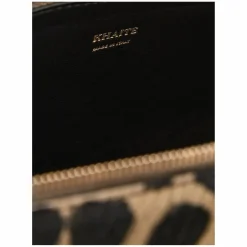 Clutch 'Kye' mit Hyänenmuster Schwarz/Beige