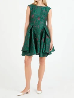 Cocktailkleid aus Caltha Sketch Jacquard Cypress Green