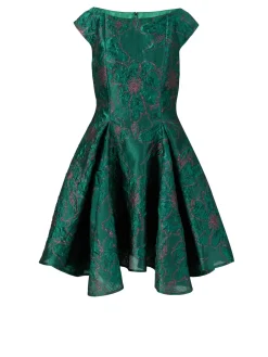 Cocktailkleid aus Caltha Sketch Jacquard Cypress Green