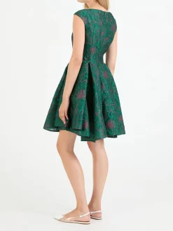 Cocktailkleid aus Caltha Sketch Jacquard Cypress Green