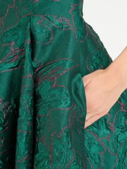 Cocktailkleid aus Caltha Sketch Jacquard Cypress Green