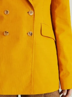 Cord-Blazer 'Angela' Safrangelb