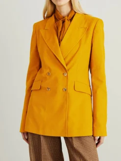 Cord-Blazer 'Angela' Safrangelb