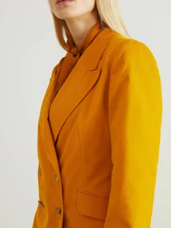 Cord-Blazer 'Angela' Safrangelb