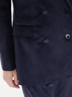 Cord-Blazer 'Gavin' Marineblau