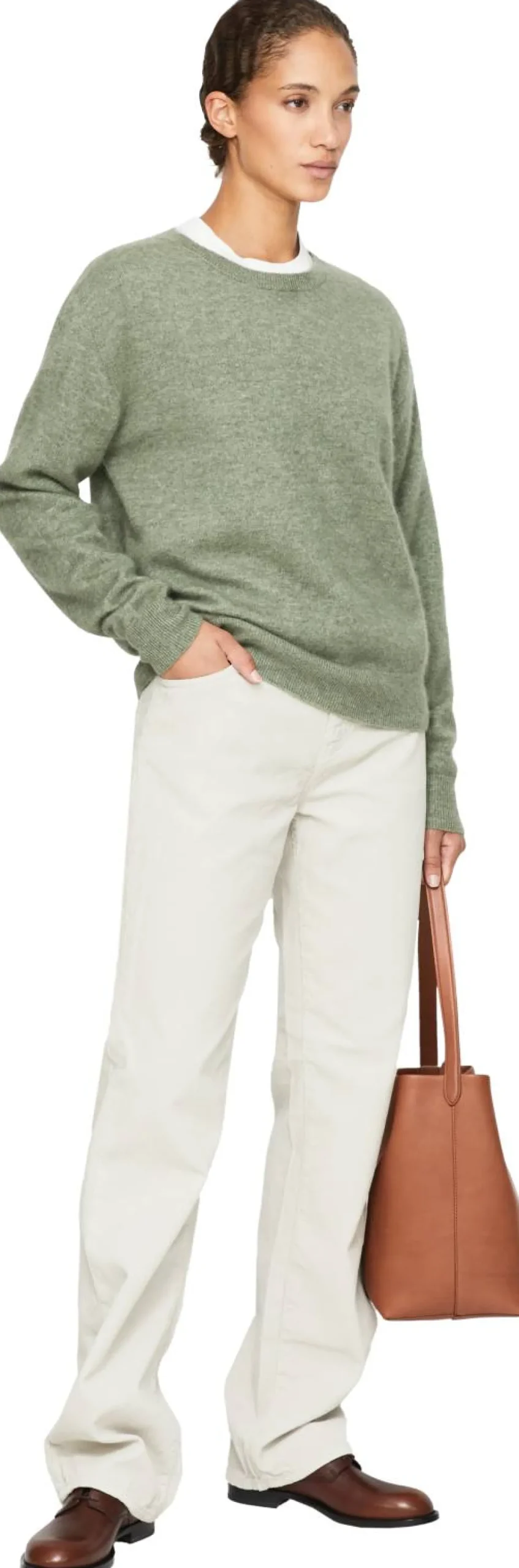 Cordhose 'Carlyl' Crème