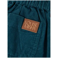 Cordhose mit ausgestelltem Bein Blau