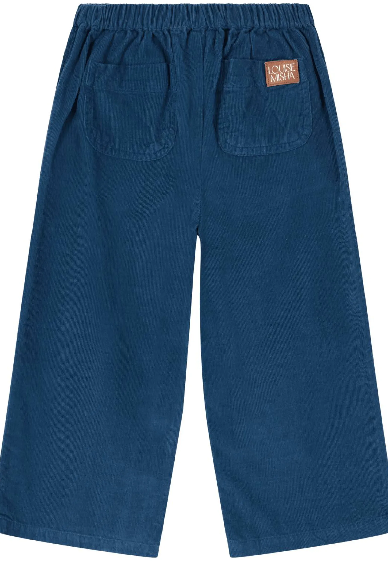 Cordhose mit ausgestelltem Bein Blau