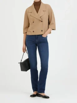 Cropped Blazer Beige