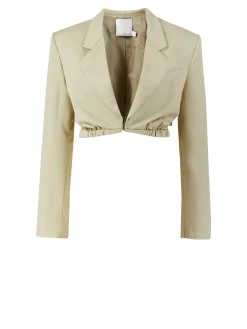 Cropped Blazer 'Contorta' Hellgrün