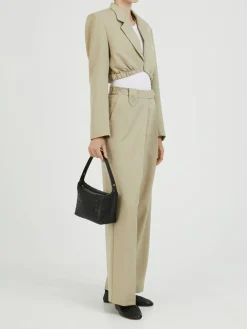 Cropped Blazer 'Contorta' Hellgrün