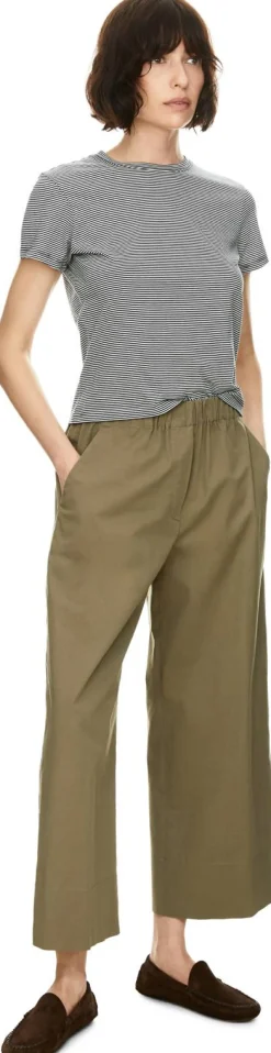 Cropped Hose 'Tamara' Khaki
