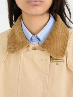 Cropped Jacke Khaki