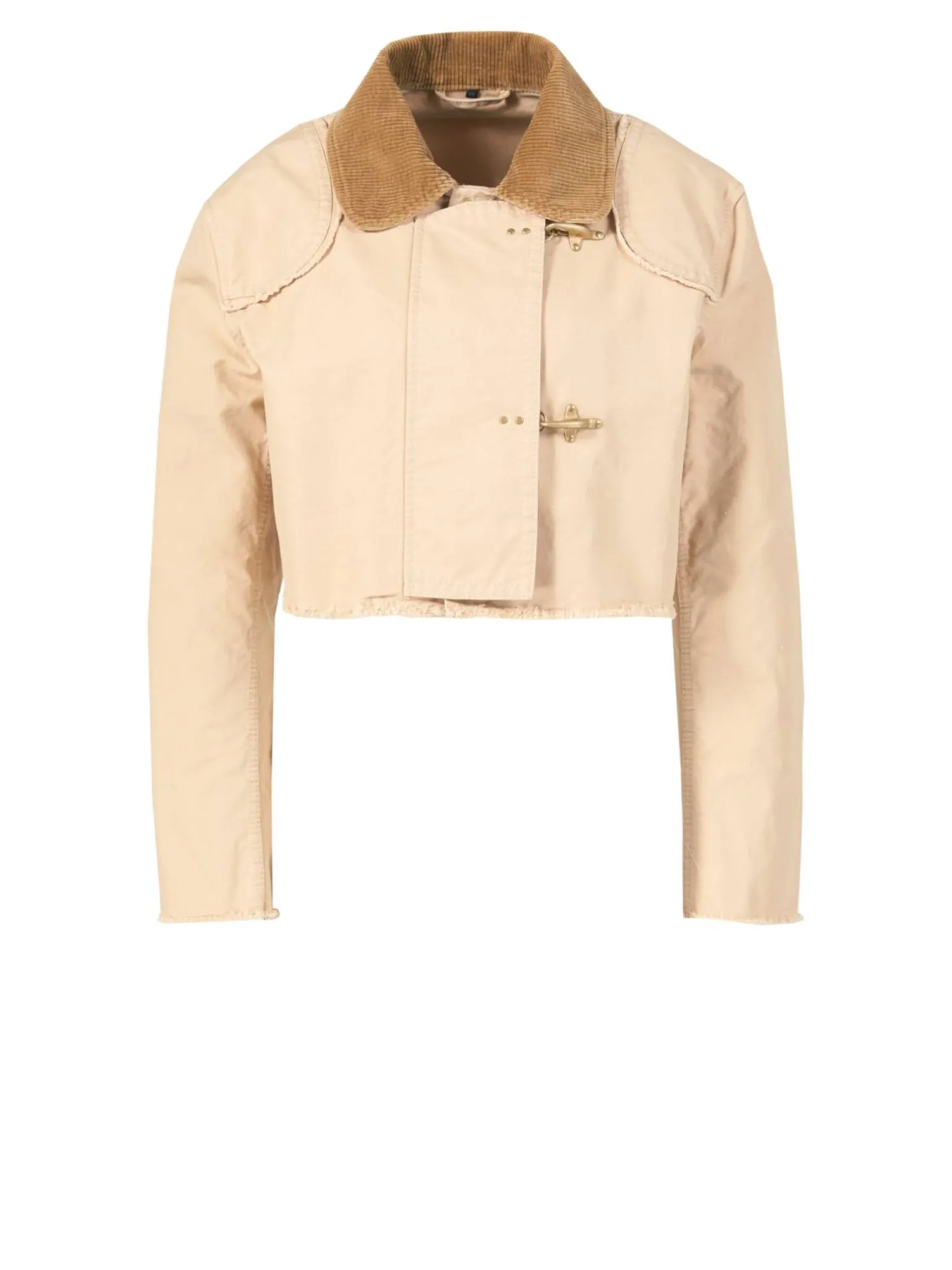 Cropped Jacke Khaki