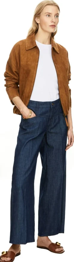 Cropped Jeans 'Aimee Seam Cropped' Dunkelblau