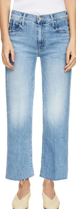 Cropped-Jeans 'Rambler Zip' Hellblau
