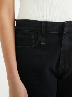 Cropped Jeans 'Romeo' Schwarz