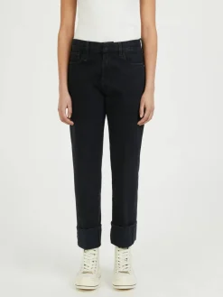Cropped Jeans 'Romeo' Schwarz