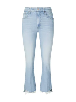 Cropped-Jeans 'The Insider Step Fray' Hellblau