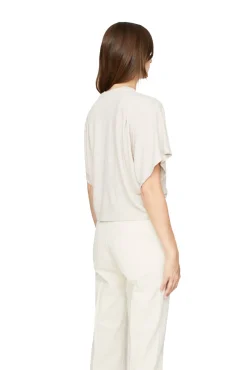 Cropped Shirt 'Kyanza' Crème