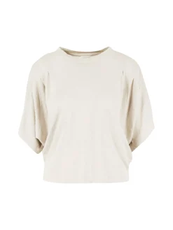 Cropped Shirt 'Kyanza' Crème