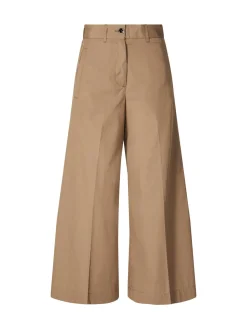 Cropped Stoffhose 'Astrid' Beige