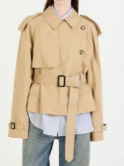Cropped Trenchcoat Beige
