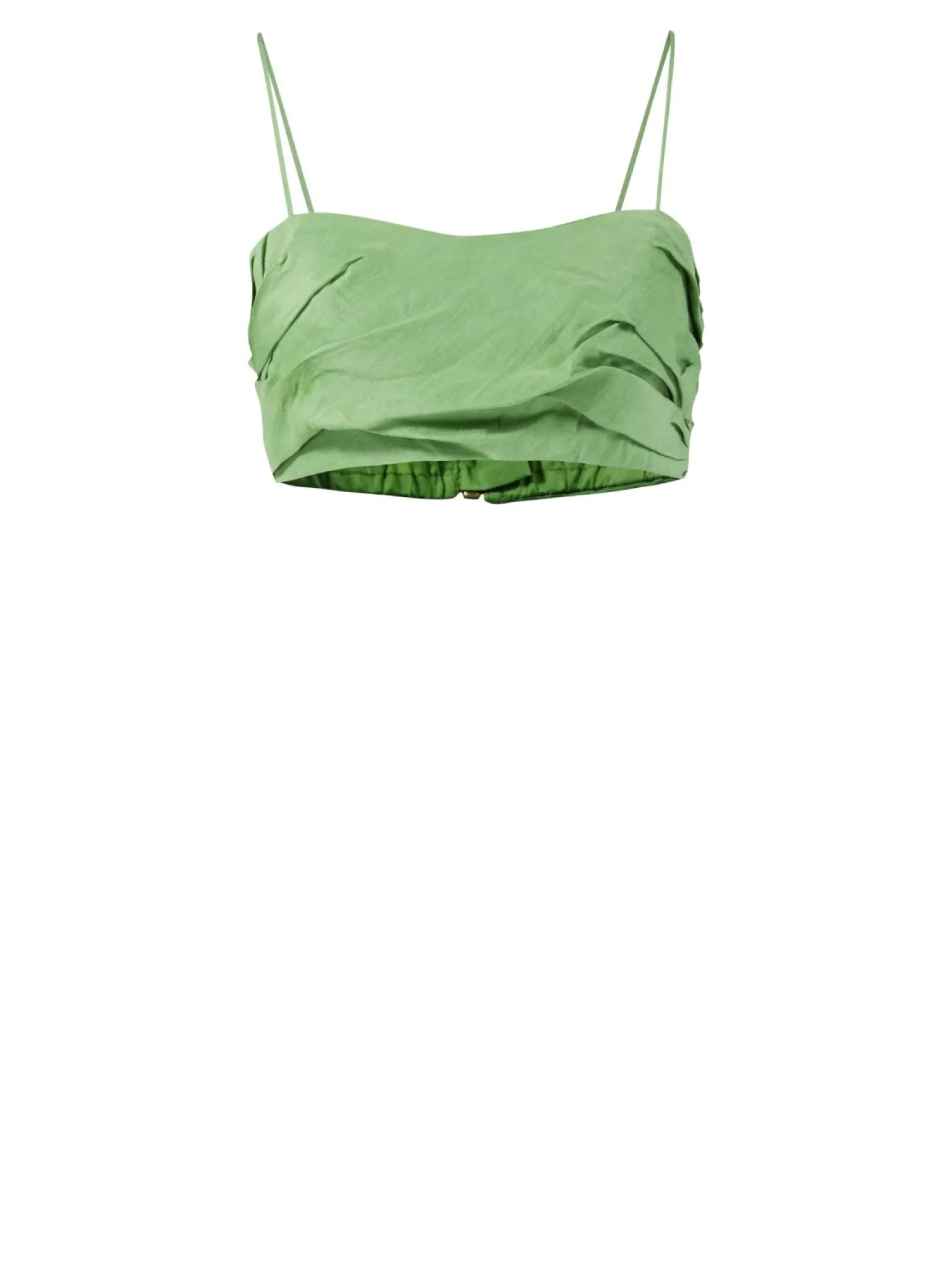 Crop-Top aus Leinen 'Thea' Hellgrün