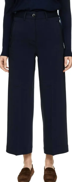 Crop Wollhose 'Astrid' Marineblau