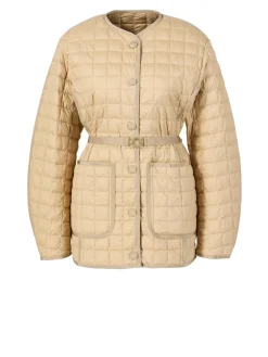Daunenjacke 'Alleuze' mit Gürtel Beige