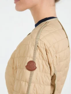 Daunenjacke 'Alleuze' mit Gürtel Beige