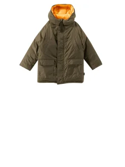 Daunenjacke mit Kapuze Khaki