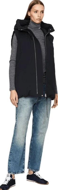 Daunenweste 'Gilet 01' Schwarz