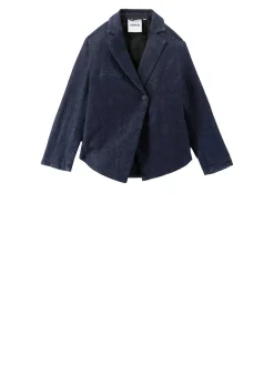 Denim Blazer Mittelblau